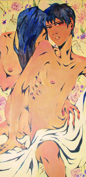 Sensuality (2014) | Acrylic on Canvas | 2.5' x 5'