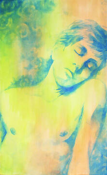 Tactile (2015) | Watercolor on canvas